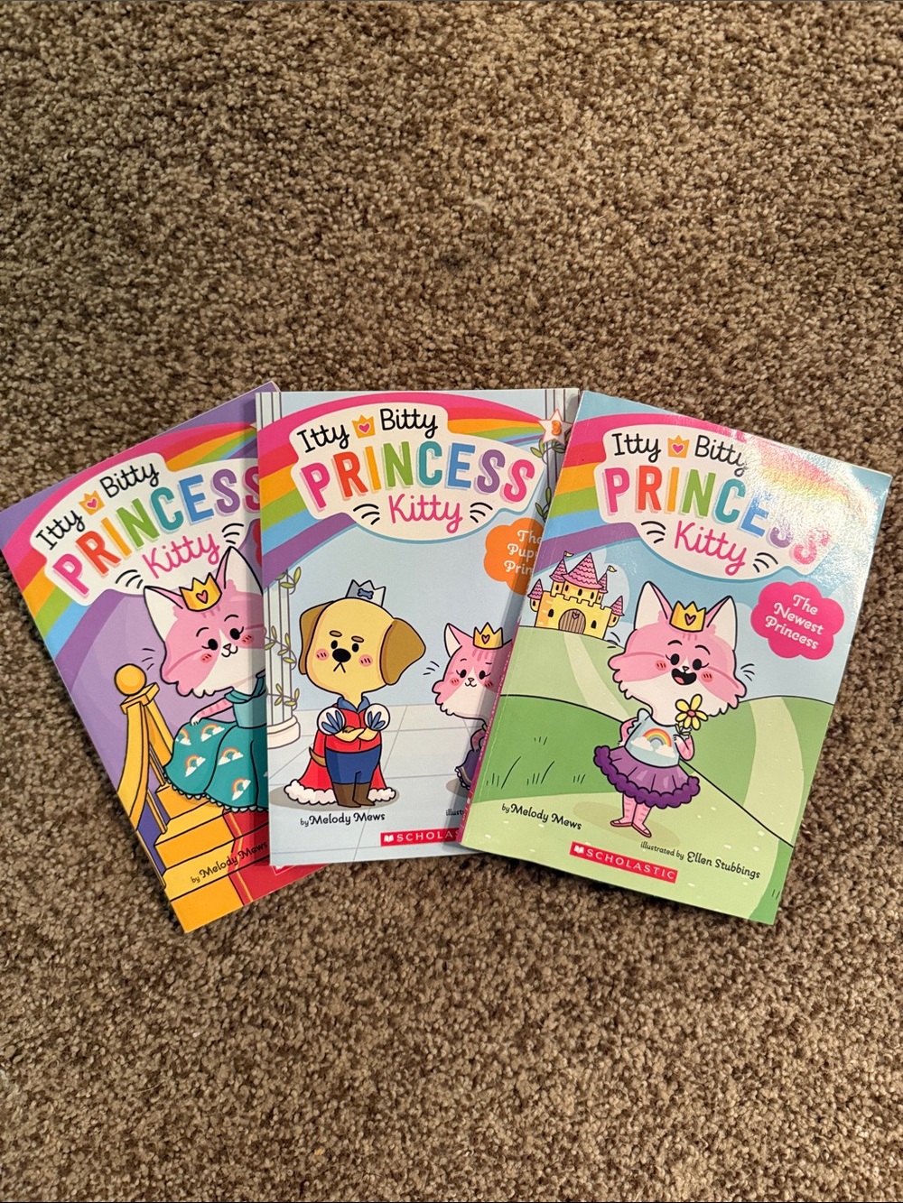 Scholastic Itty Bitty Princess Kitty Set books 1-3